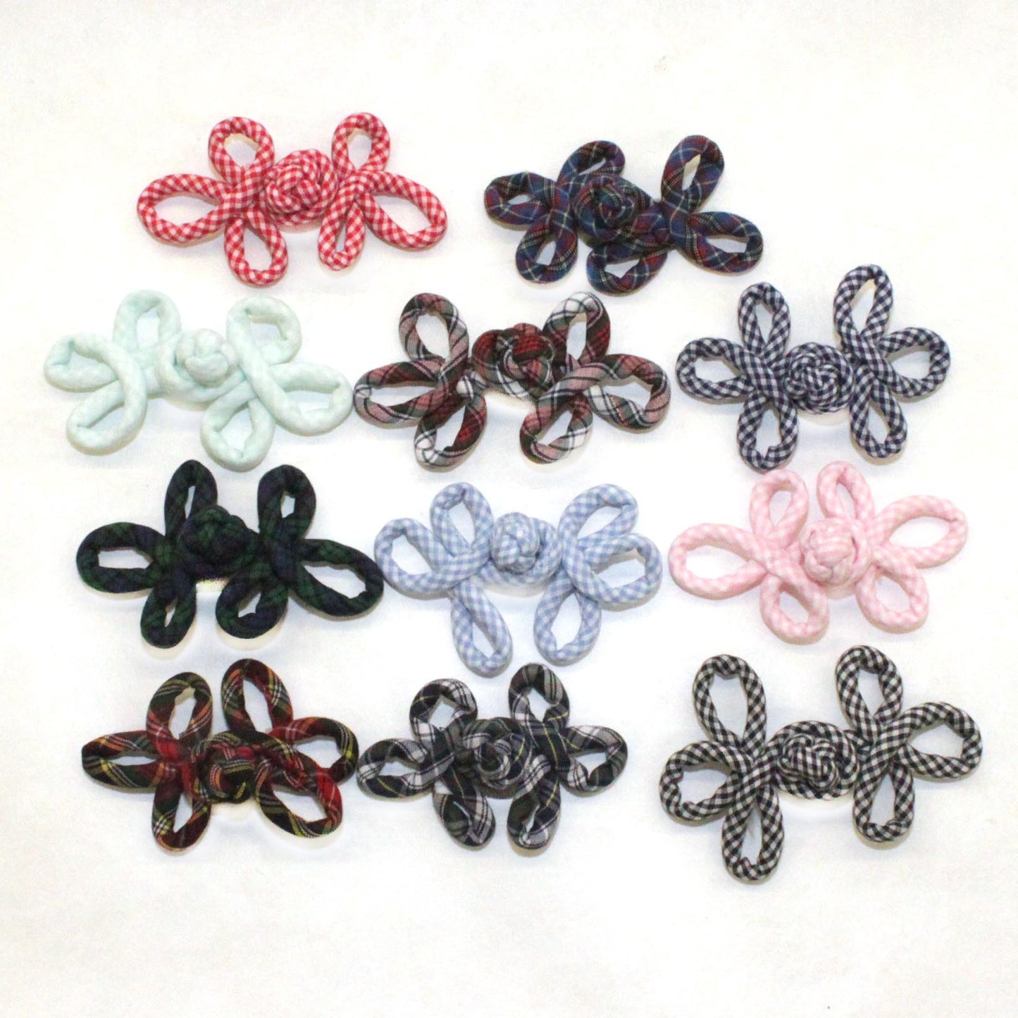 3.5" Three Loop Plaid - 10 sets
