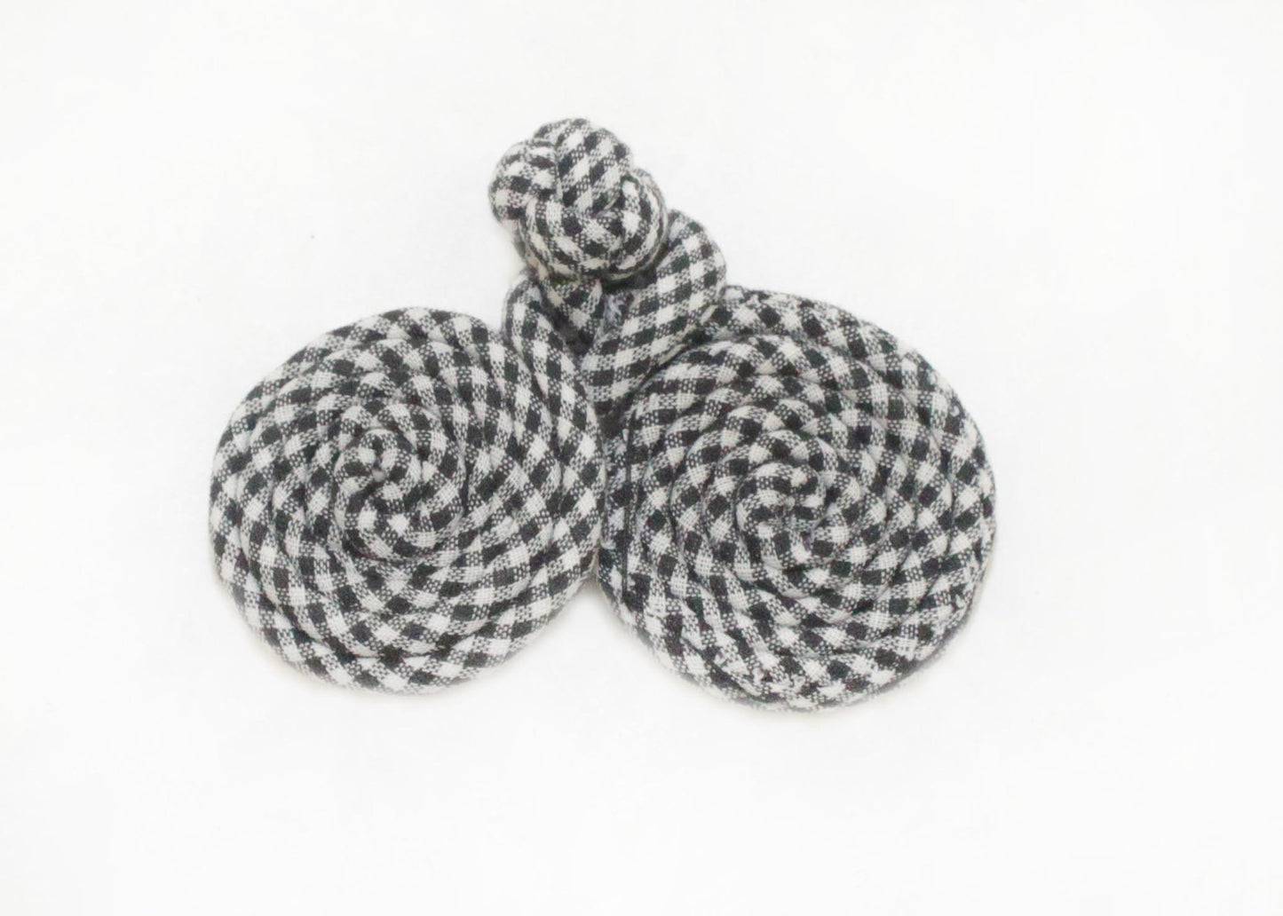 1.5" Coil Plaid Frog Knot