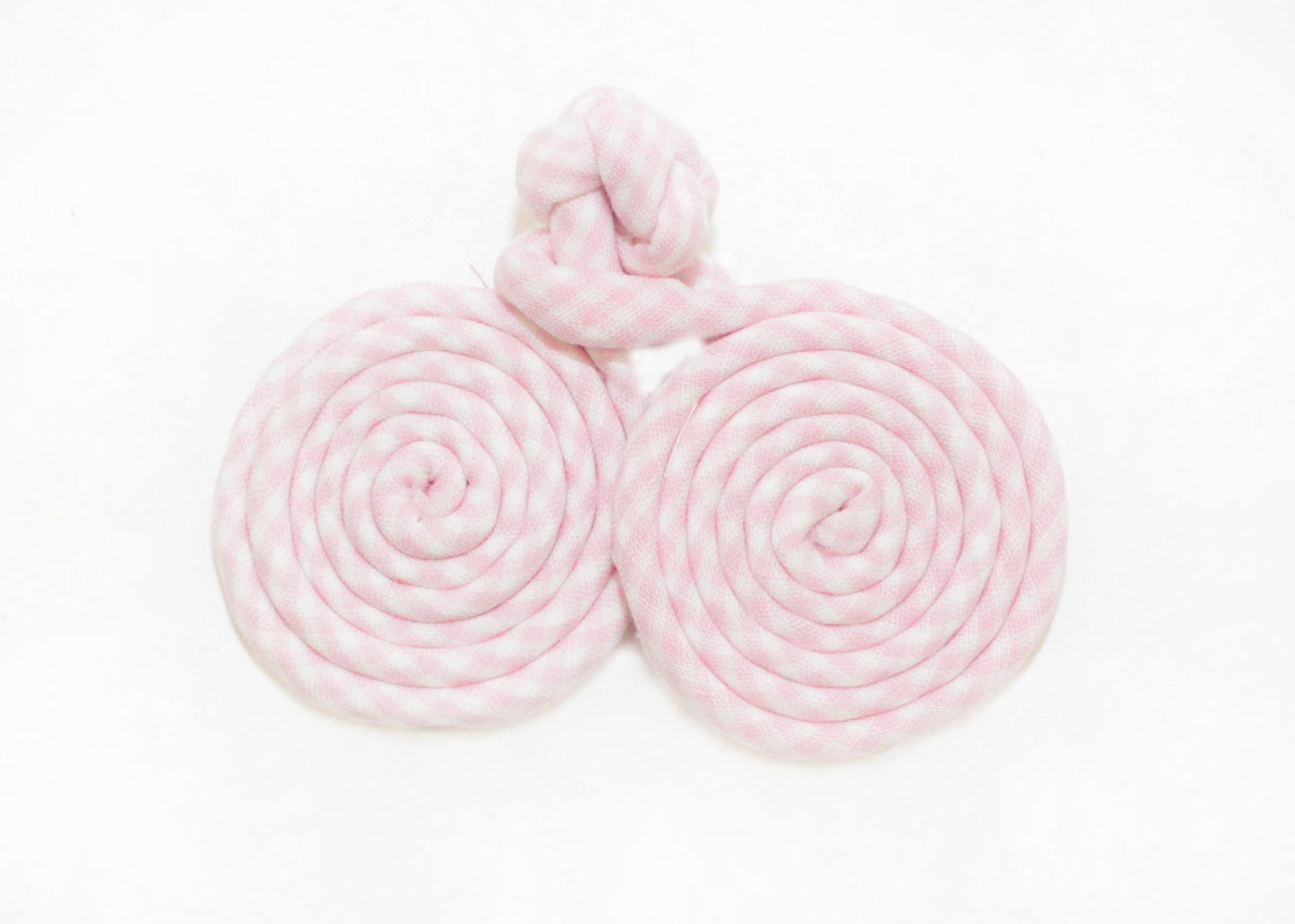 1.5" Coil Plaid Frog Knot