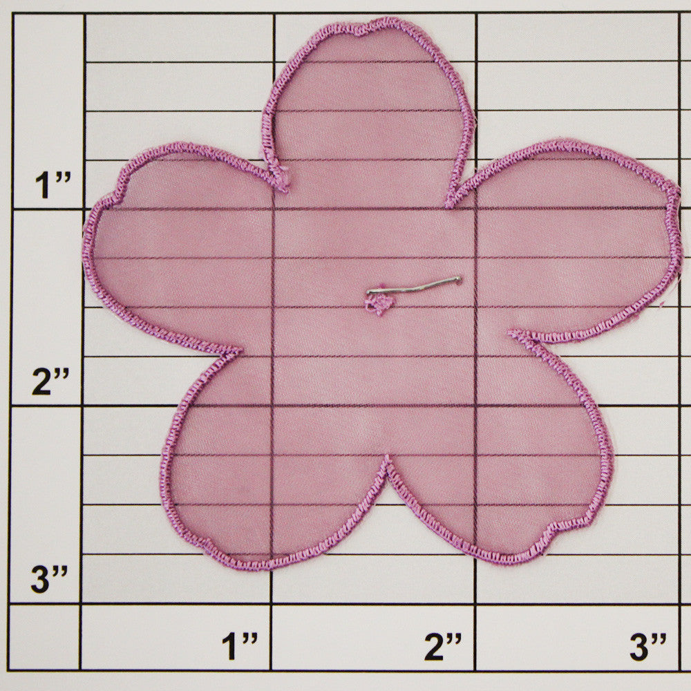 Sheer Flower Applique