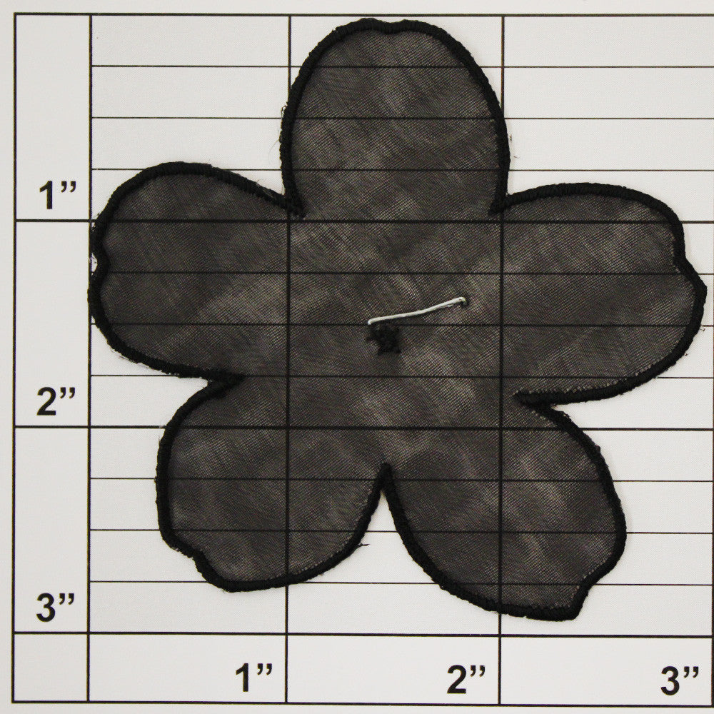Sheer Flower Applique