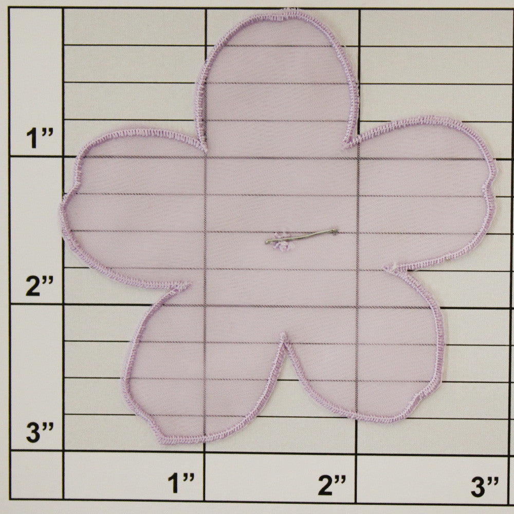 Sheer Flower Applique