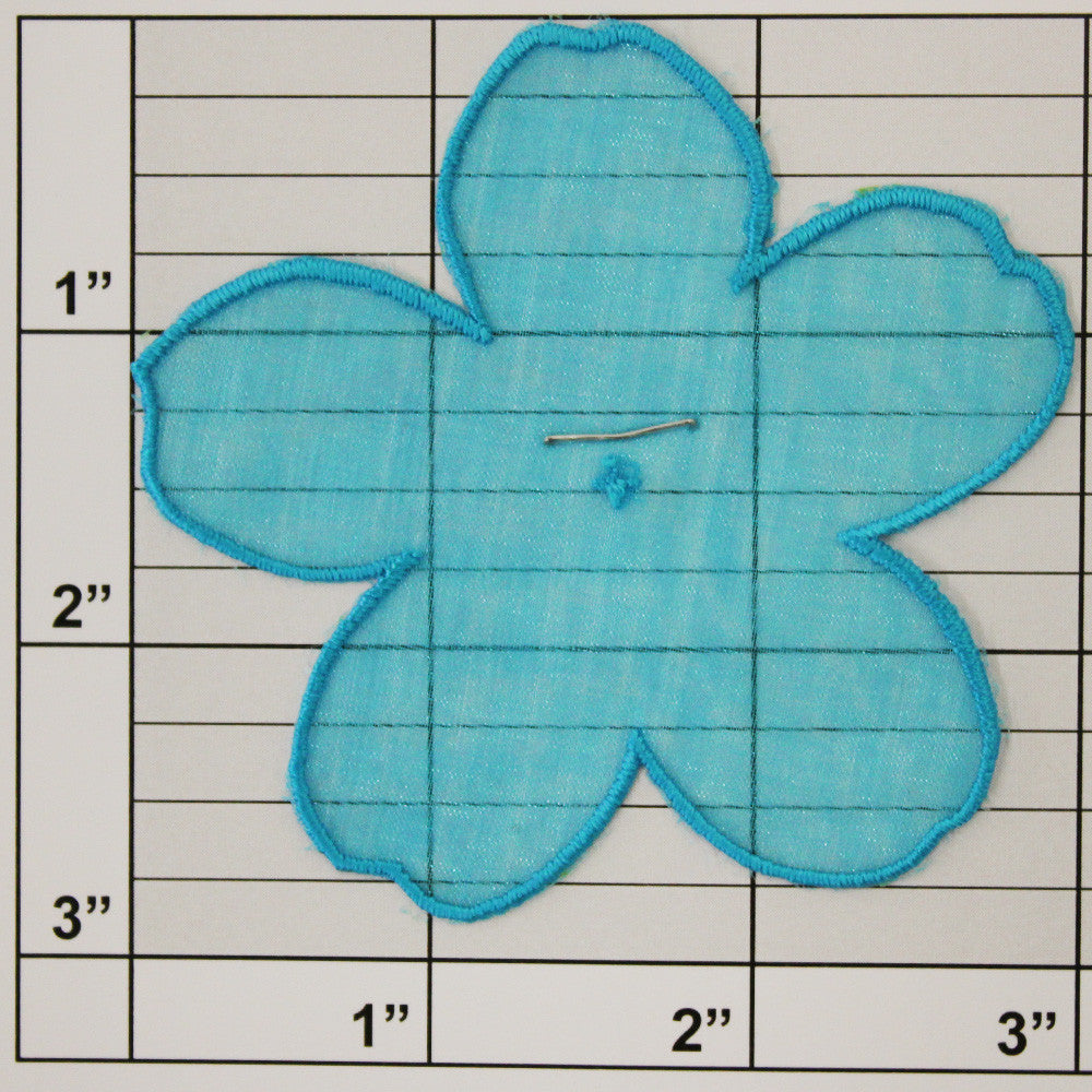 Sheer Flower Applique