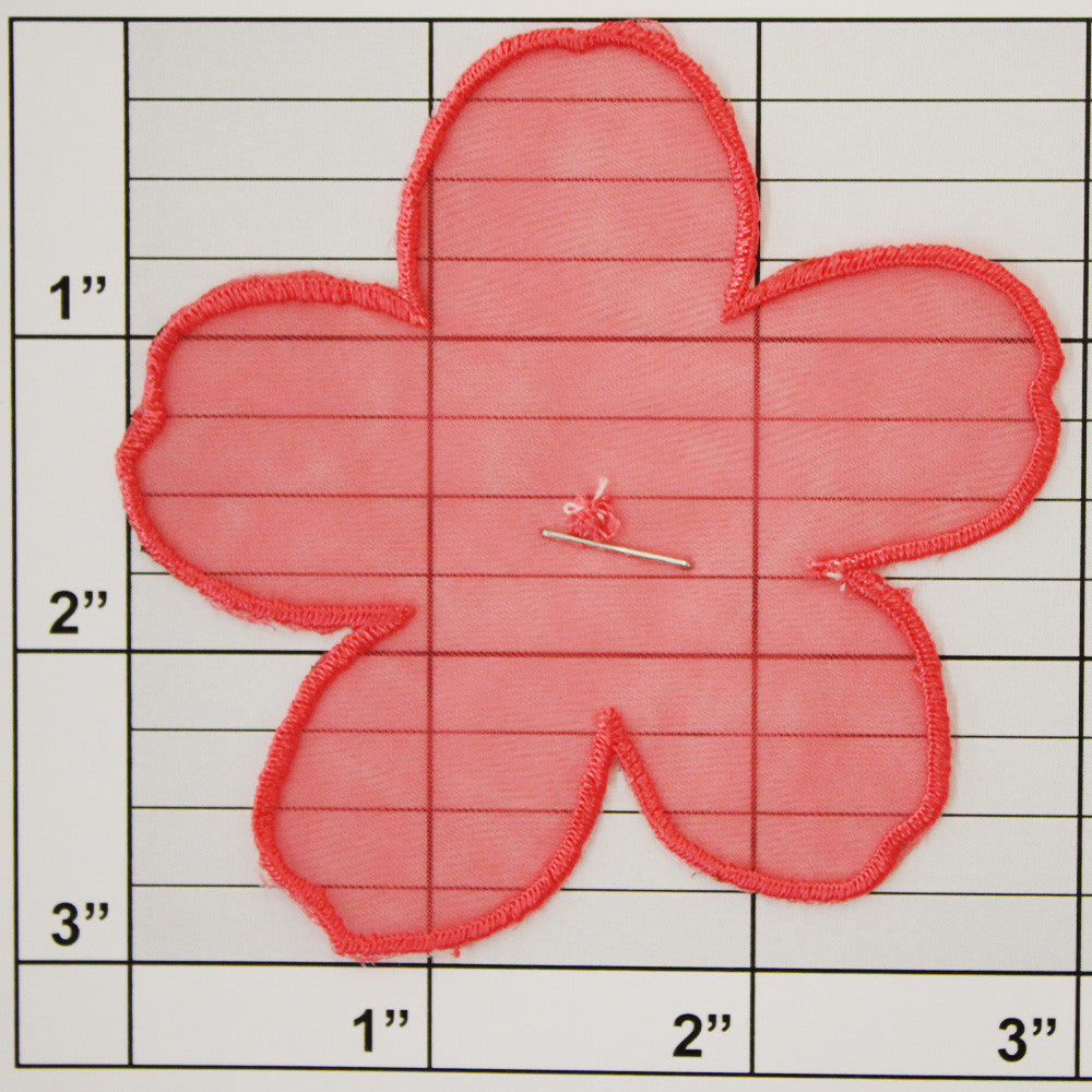 Sheer Flower Applique