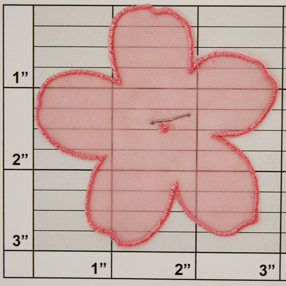 Sheer Flower Applique