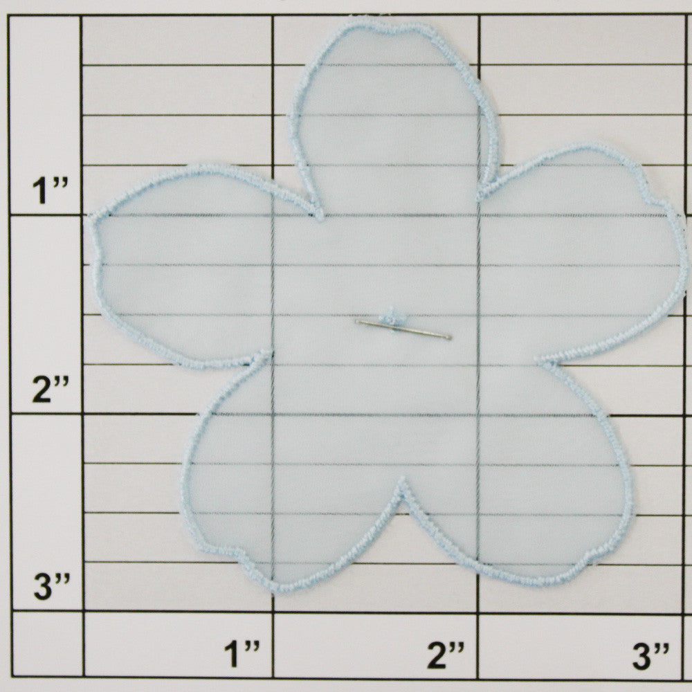 Sheer Flower Applique