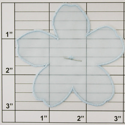 Sheer Flower Applique
