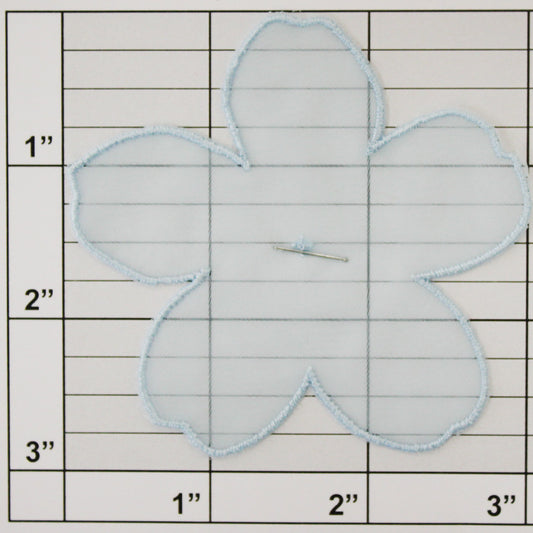 Sheer Flower Applique