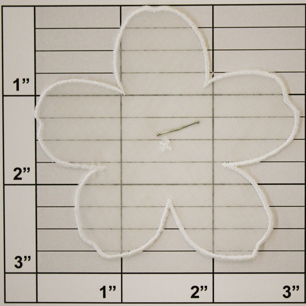 Sheer Flower Applique