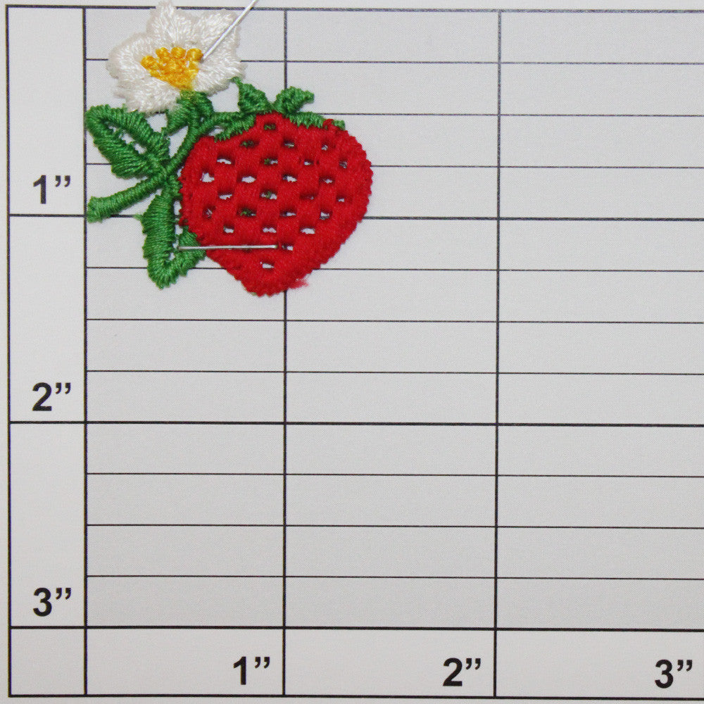 Strawberry with Flower Applique