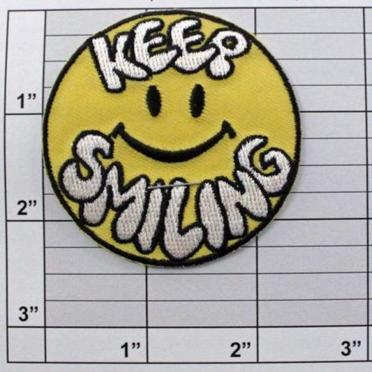 Keep Smiling applique