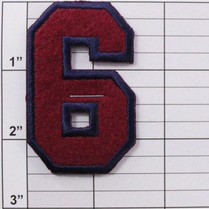Block Number 6 or 9 Patch - 5 Colors