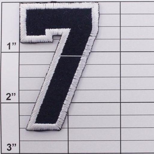 Block Number 7 Patch - 5 Colors