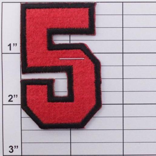 Block Number 5 Patch - 4 colors