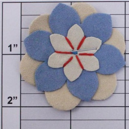 Suede Flower applique