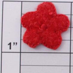 flower applique 8 colors (6 per bag)