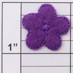 flower applique 8 colors (6 per bag)