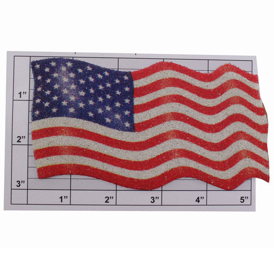 American Flag appliques 2 sizes