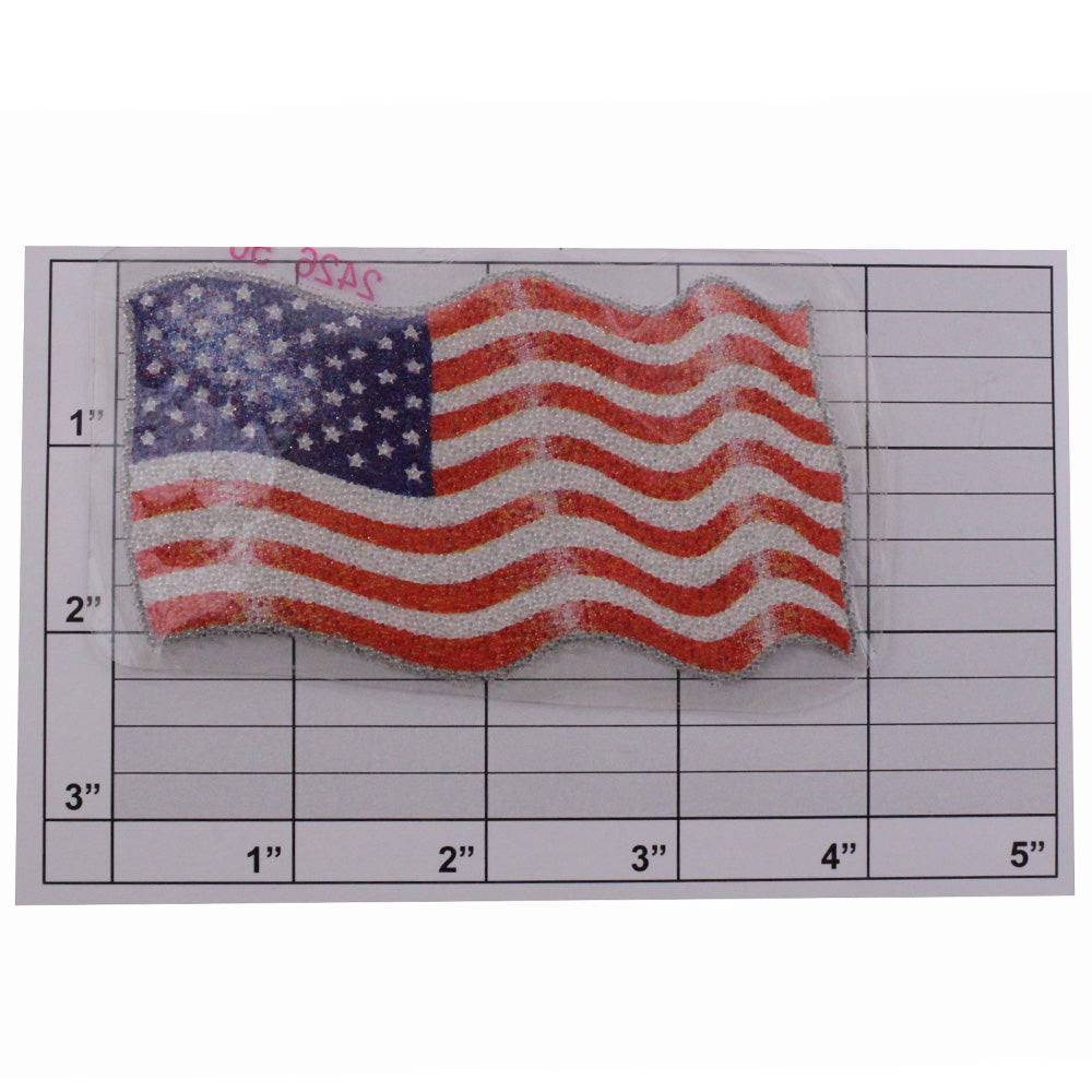 American Flag appliques 2 sizes