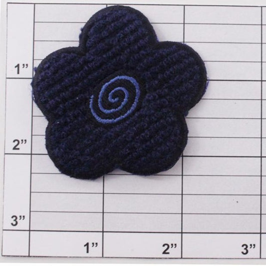 Flower w/ swirl applique 6 colors