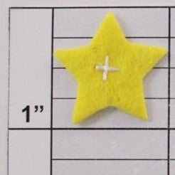 Star w/ X applique 16 colors (6 per bag)