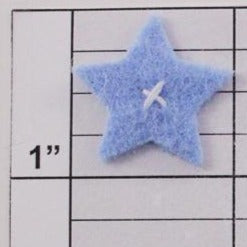 Star w/ X applique 16 colors (6 per bag)