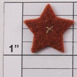 Star w/ X applique 16 colors (6 per bag)