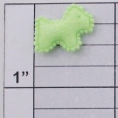 Small felt dog applique 10 colors (6 per bag)