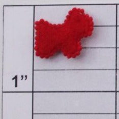 Small felt dog applique 10 colors (6 per bag)