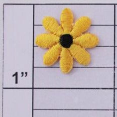 Flower applique 3 colors (6 per bag)