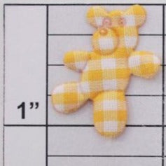 Teddy bear applique 7 colors (6 per bag)