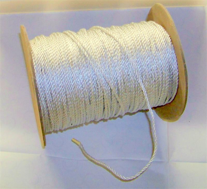 White Wired Cord, #630 1/16" Diam. 288 Yards (1 Roll)