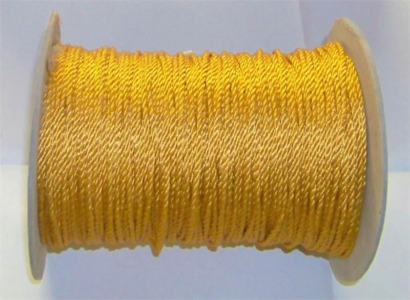 Gold Wired Cord, #630 1/16" Diam. 288 Yards (1 Roll)
