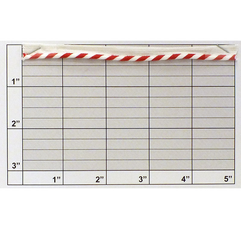Diagonal Stripe Piping w/ Lip 1/8" (Per Yard) 2 Colors