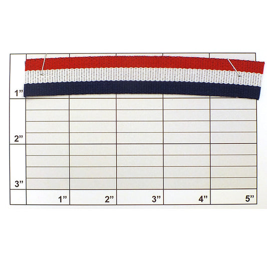 Horizontal Stripe Flat Braid Tape 3/4" - 3 Colorways