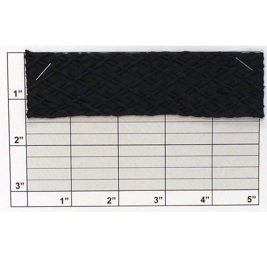 Lattice Braid 1-3/8" (Per Yard) Black