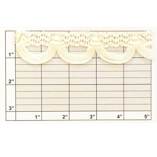 Swag Loop Fringe 1-1/4" (Per Yard) White