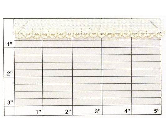 Metallic Scalloped Loop Piping 1/4" 3 Colors