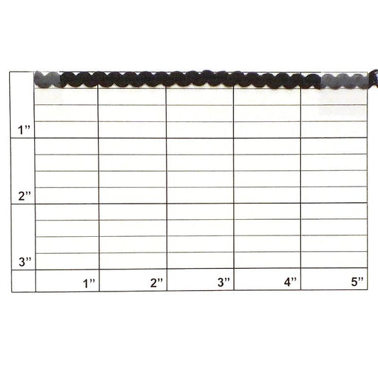 Wavy Line Braid 1/4" Black