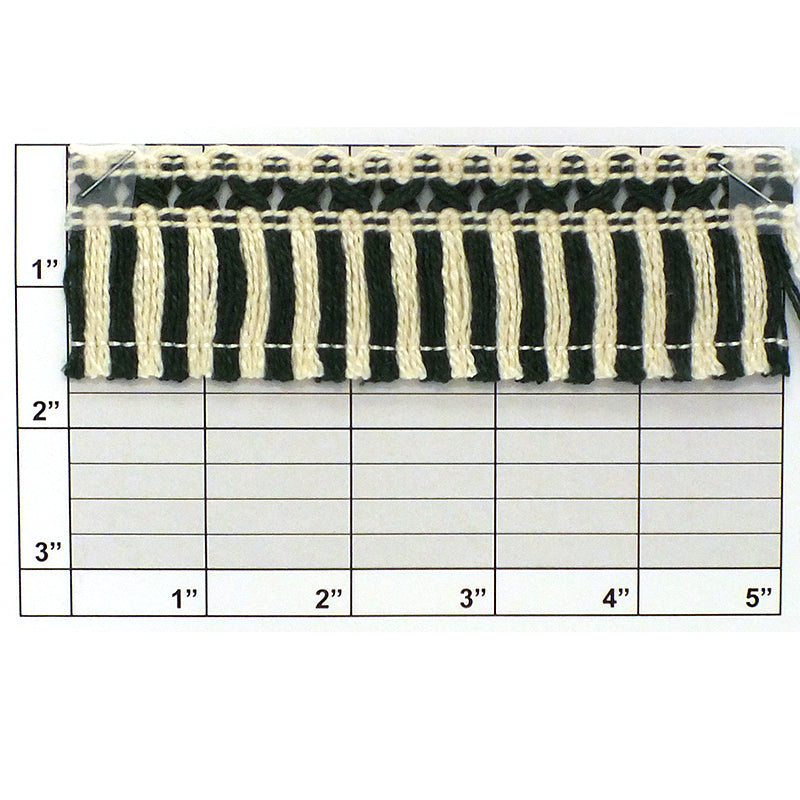 Stripe Fringe  1-5/8" - 3 Colorways