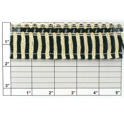 Stripe Fringe  1-5/8" - 3 Colorways
