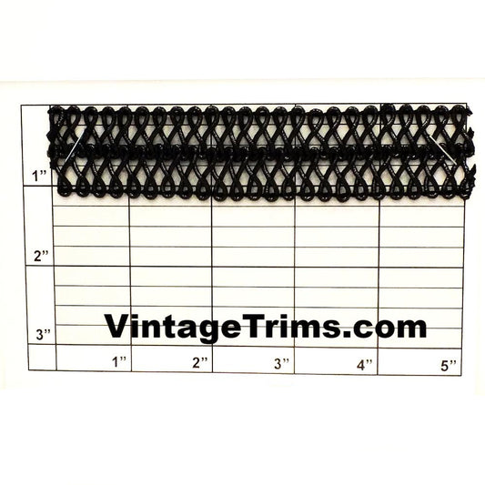 Figure 8 Braid 1-1/8" (Per Yard) Shiny Black