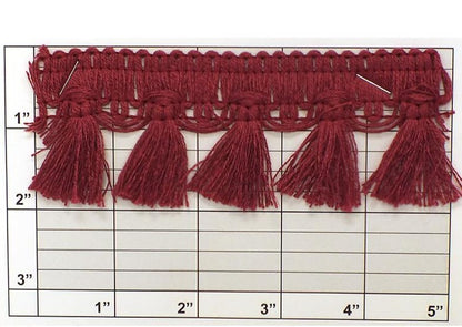 Tassel Eyelash Fringe 2" (Per Yard) 4 Colors