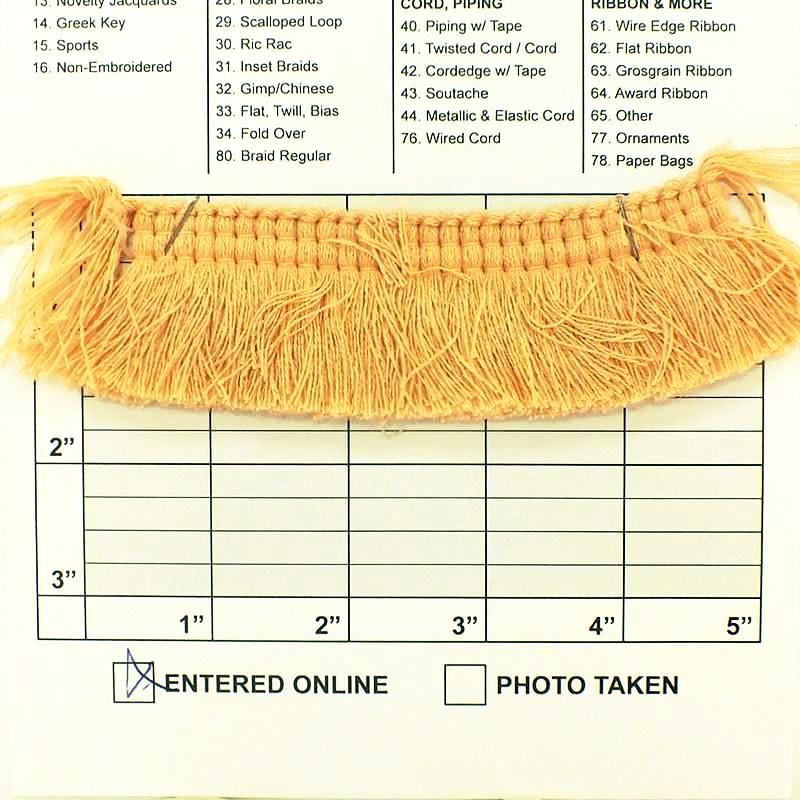 Brush Fringe 1-1/2" - 17 Colors
