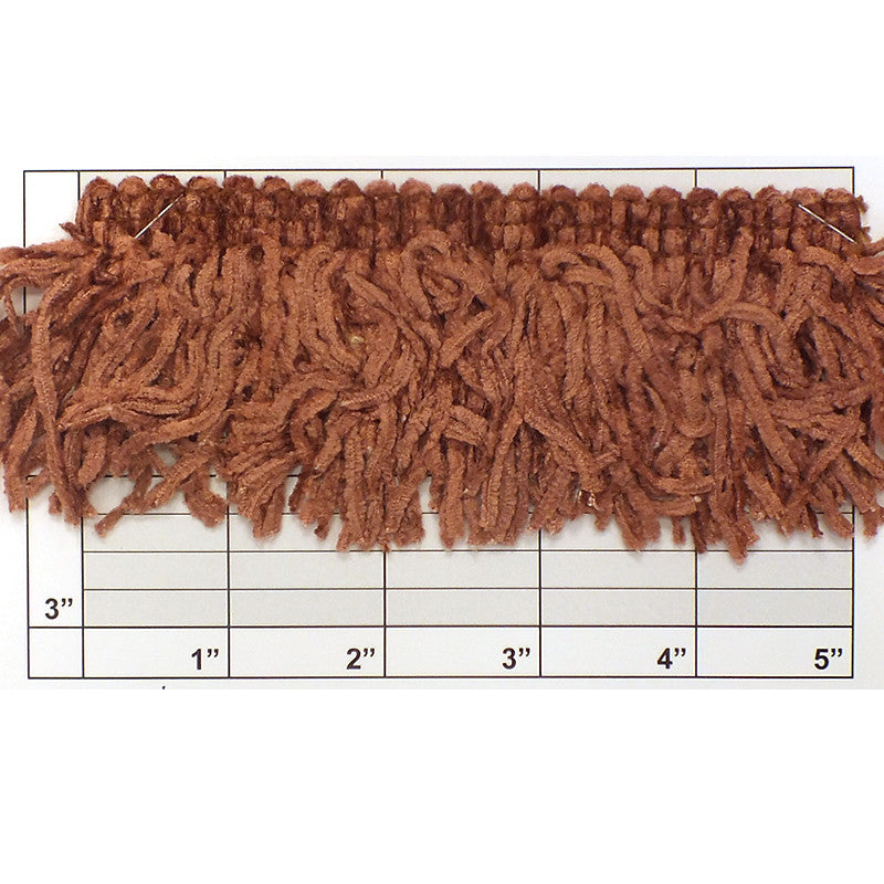Versaille Collection Solid Color Rayon Chenille Fringe 2-1/2"