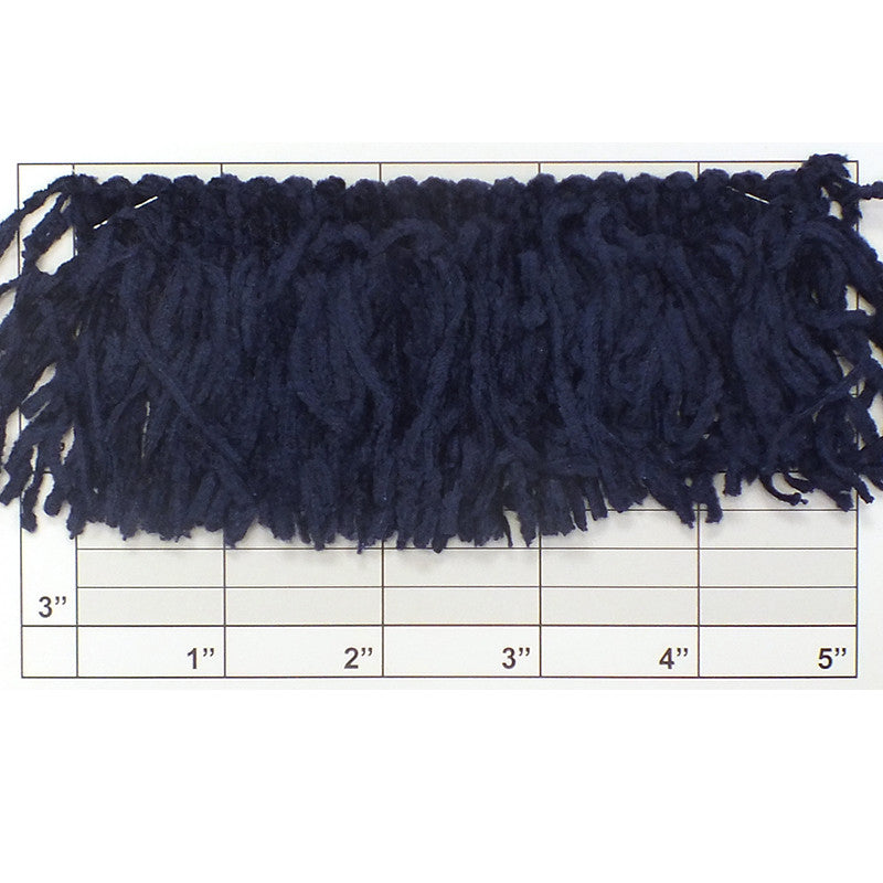 Versaille Collection Solid Color Rayon Chenille Fringe 2-1/2"