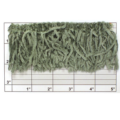 Versaille Collection Solid Color Rayon Chenille Fringe 2-1/2"