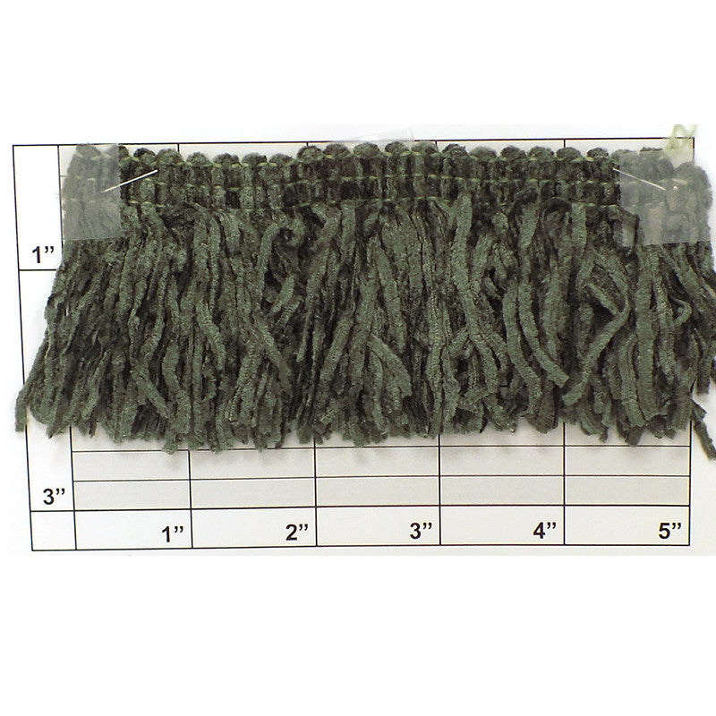 Versaille Collection Solid Color Rayon Chenille Fringe 2-1/2"