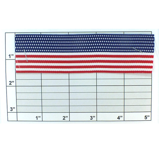USA Flag Grosgrain  Ribbon 1-1/2"