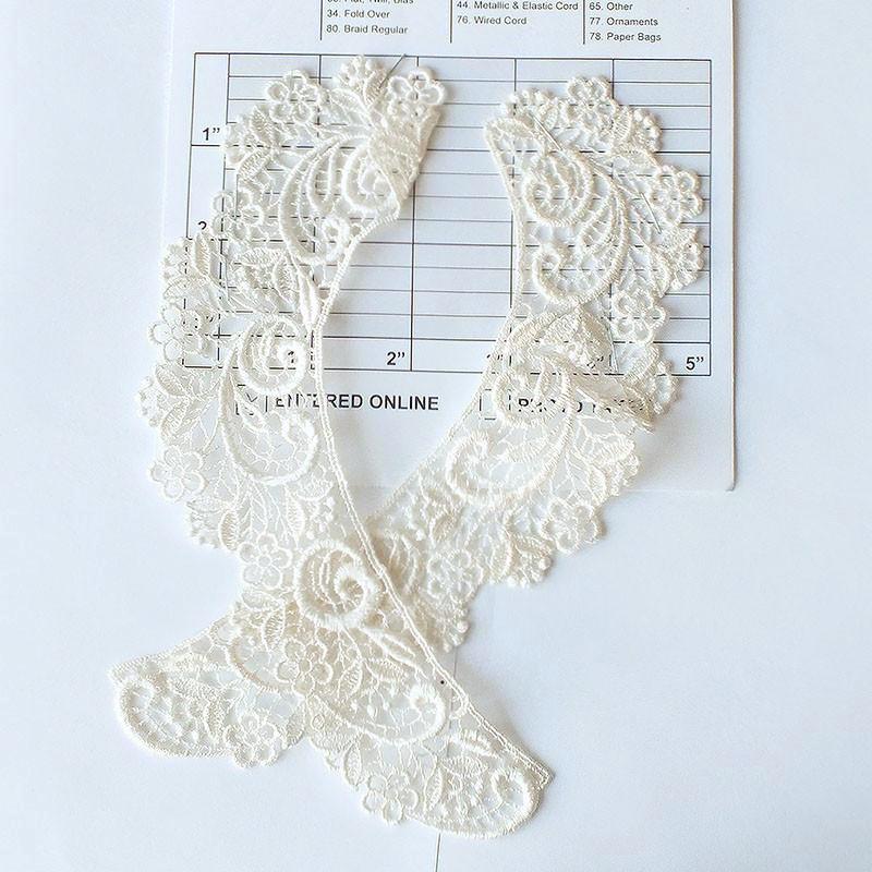 Venice Lace Collars (Per Pair) 2 Colors